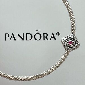 Pandora Fairytale Treasure Cerise Crystal & CZ Charm
